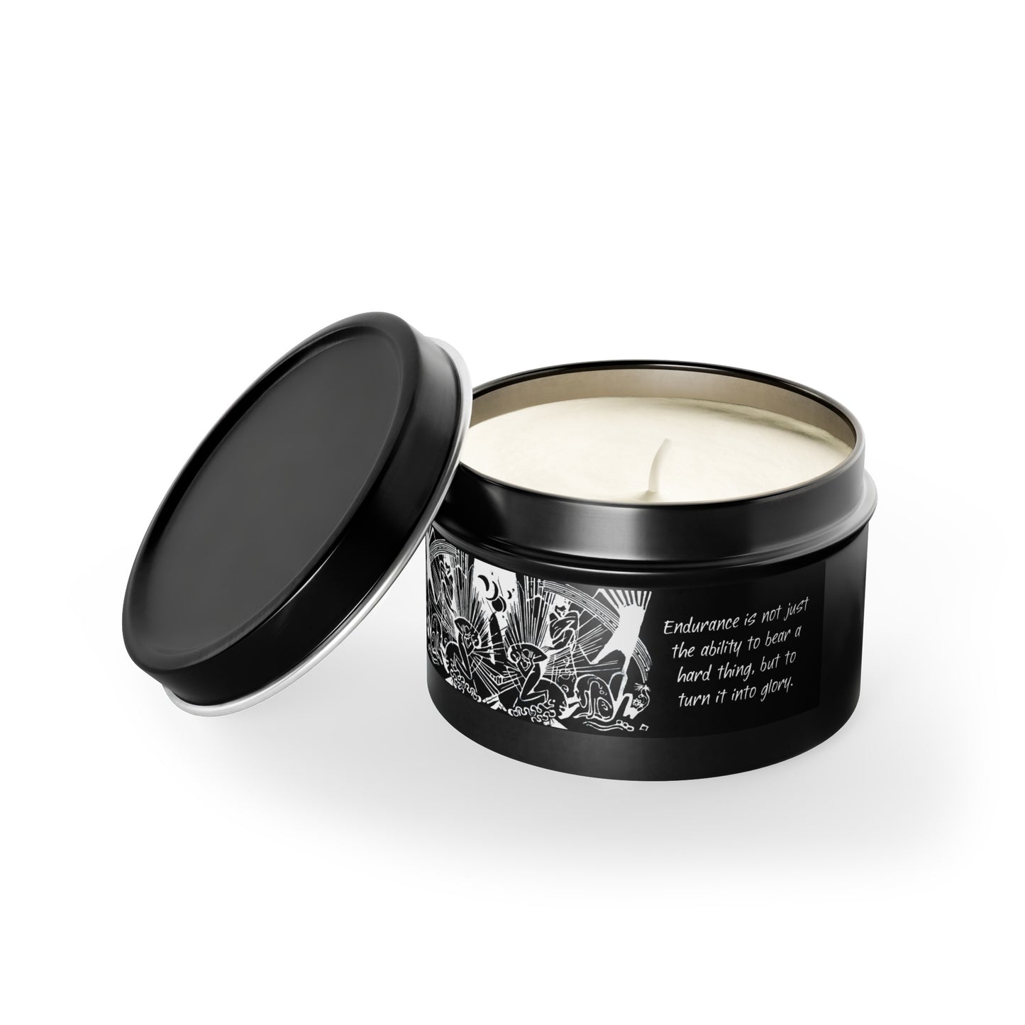 Glory Tin Candle (black)