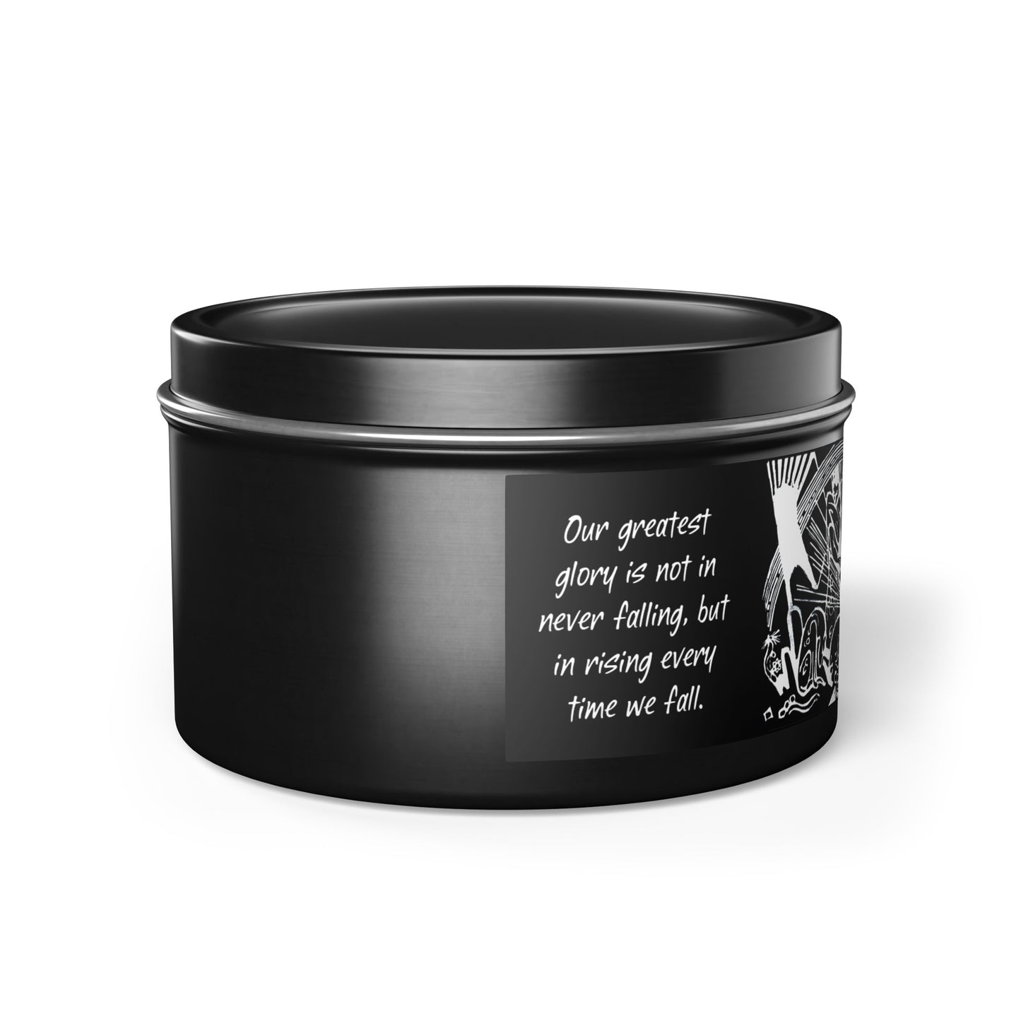 Glory Tin Candle (black)