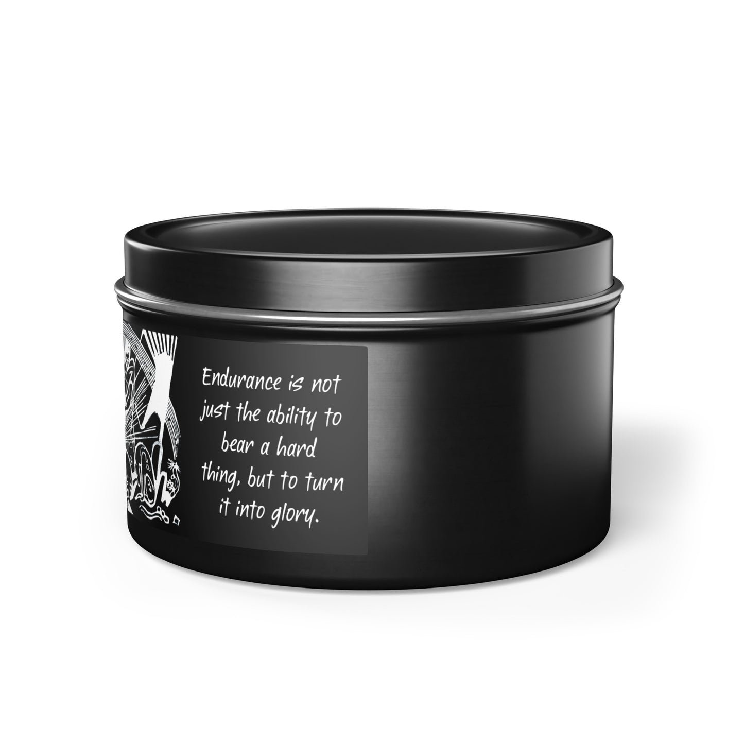 Glory Tin Candle (black)