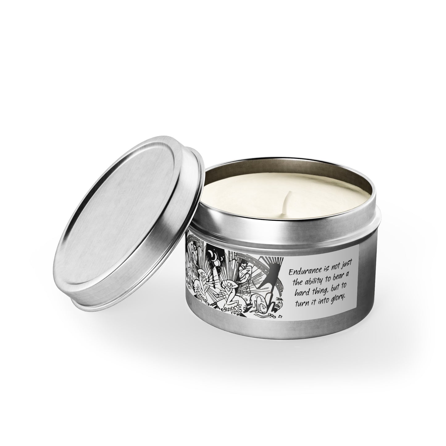 Glory Tin Candle (silver)