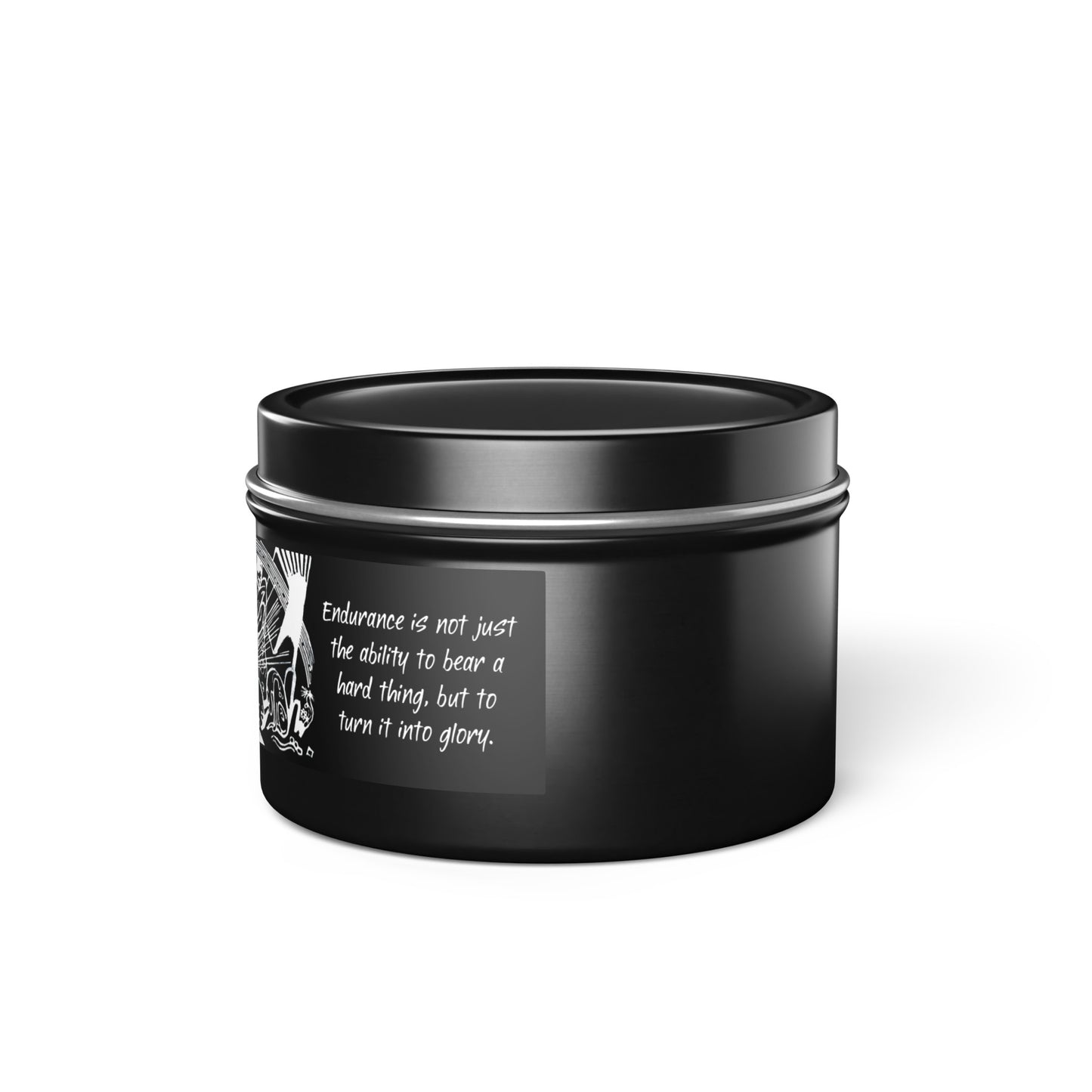 Glory Tin Candle (black)